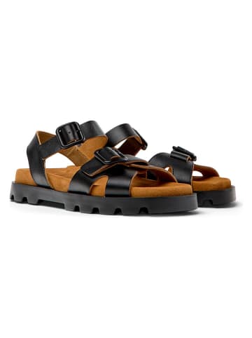 Leren sandalen "Brutus" zwart