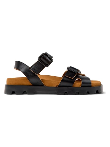 Leren sandalen "Brutus" zwart