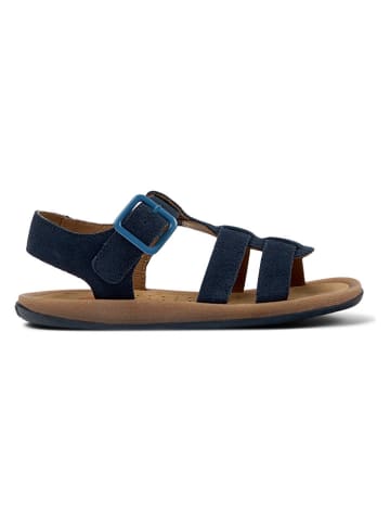 Leder-Sandalen "Bicho" in Dunkelblau