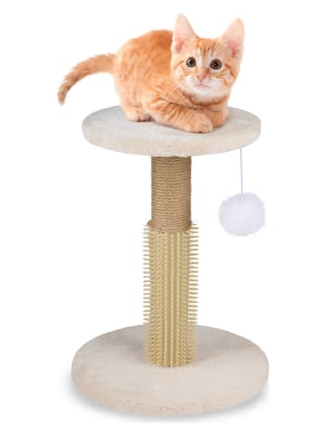 Kratzbaum in Beige - (H)40 cm