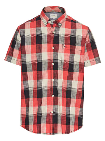 Blouse - regular fit - rood/zwart