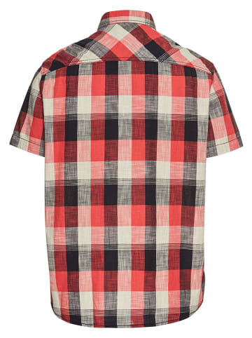 Blouse - regular fit - rood/zwart