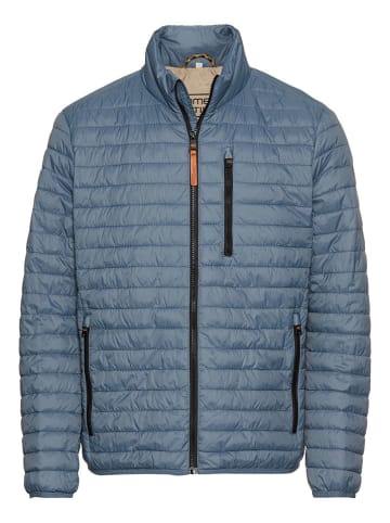 Doorgestikte jas blauw