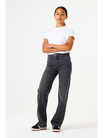 Dżinsy "Ilvy" - Straight fit - w kolorze antracytowym