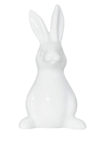 Figurka dekoracyjna "Rabbit" w kolorze białym - wys. 9 cm
