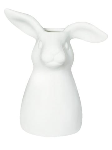 Wazon "Flower meadow" w kolorze białym - wys. 11 cm