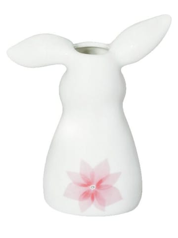 Vase "Blumenwiese" in Weiß - (H)11 cm