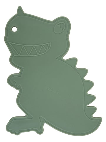 Deska "Dinosaur" w kolorze zielonym do krojenia - 23 x 23 cm