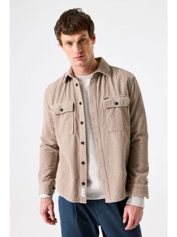 Cordhemd in Beige
