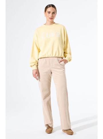 Sweatshirt in Gelb
