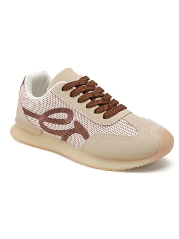 Sneakers beige/bruin