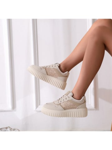 Sneakersy w kolorze beżowym