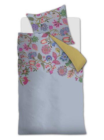 Bettwäsche-Set "Funky Florals" in Blau/ Grün/ Rosa