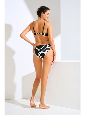 Biustonosz bikini w kolorze czarno-białym
