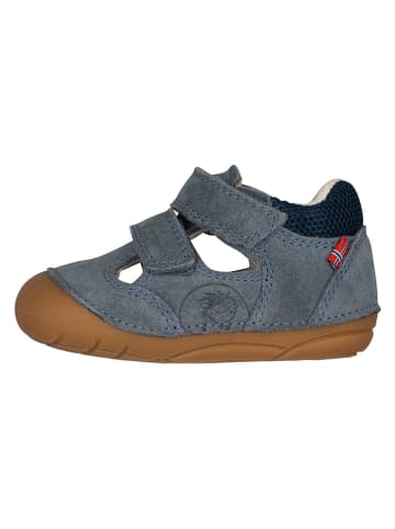 Leren enkelsandalen "Oppland" blauw