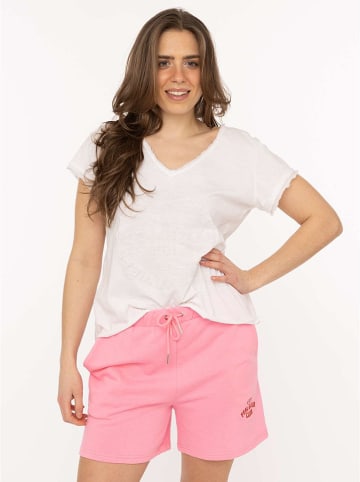 Sweatshorts "Feel Good Club" in Rosa
