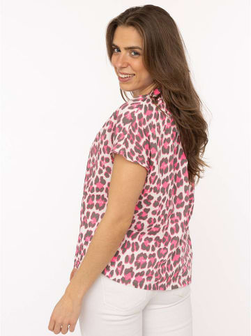 Mousseline blouse lichtroze/roze