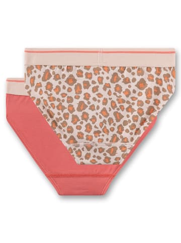 2er-Set: Slips in Beige/ Rot