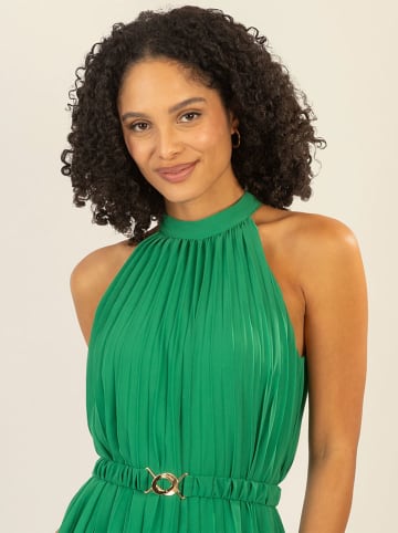 Plisseekleid in Grün