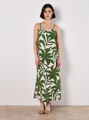 Jurk crème/groen
