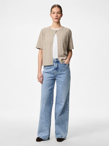 Bluse "Pcbree" in Beige