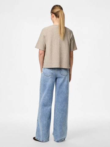Bluse "Pcbree" in Beige