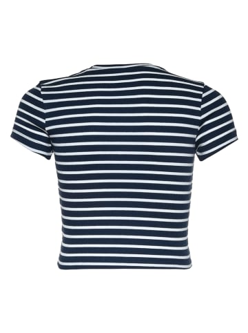 Shirt donkerblauw/wit