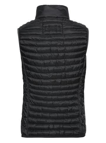 Doorgestikte bodywarmer zwart