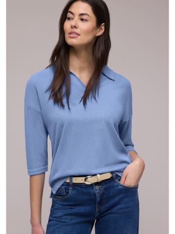 Koszulka polo w kolorze błękitnym