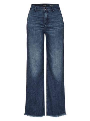 Dżinsy - Wide Leg fit - w kolorze granatowym
