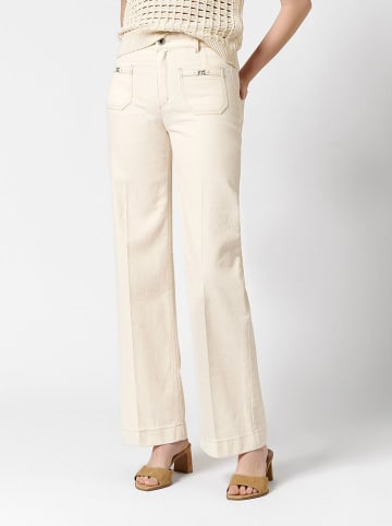 Jeans - Wide Leg fit - in Beige