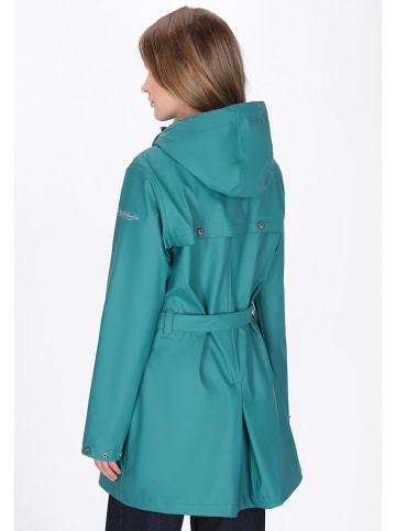 Regenmantel turquoise