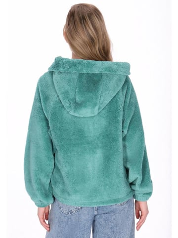 Fleece vest turquoise