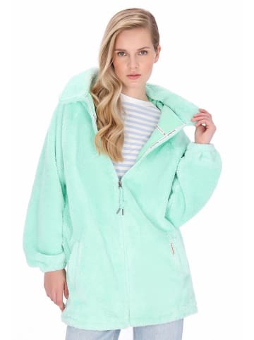 Fleece mantel mintgroen