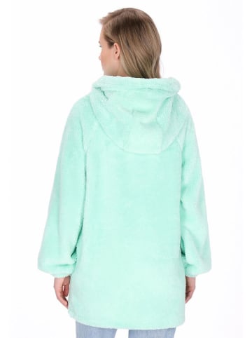 Fleece mantel mintgroen