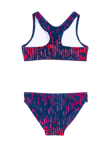 Bikini donkerblauw/roze/paars