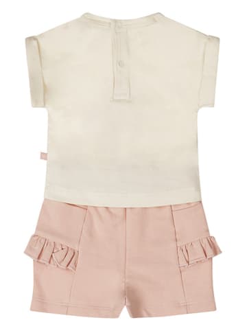 2tlg. Outfit in Creme/ Rosa