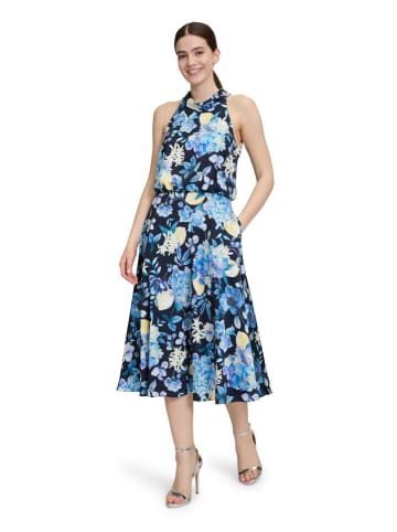 Kleid in Dunkelblau/ Hellblau