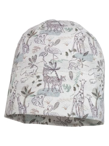 Dwustronna czapka beanie w kolorze błękitno-biało-granatowym