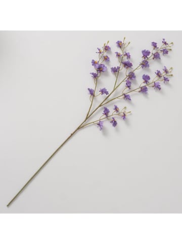 Dekozweig ''Rittersporn'' in Grün/ Lila - (L)92 cm