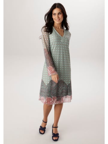 Jurk mintgroen/PInk