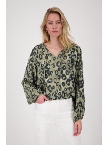 Blouse groen/zwart