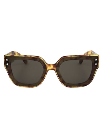 Damen-Sonnenbrille in Braun/ Gelb