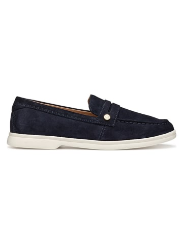 Leder-Slipper "Xand 3" in Dunkelblau