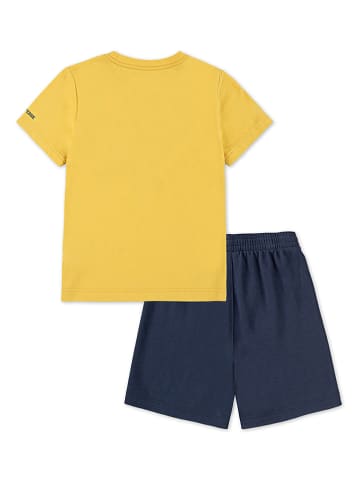 2tlg. Outfit in Gelb/ Dunkelblau