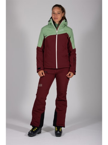 Ski-/Snowboardjas "Schneeberg" bordeaux/groen