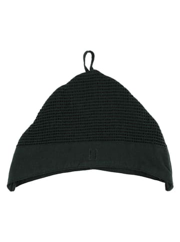 Saunahut ''Kenno'' in Schwarz/ Grün - (B)39 x (H)30 cm