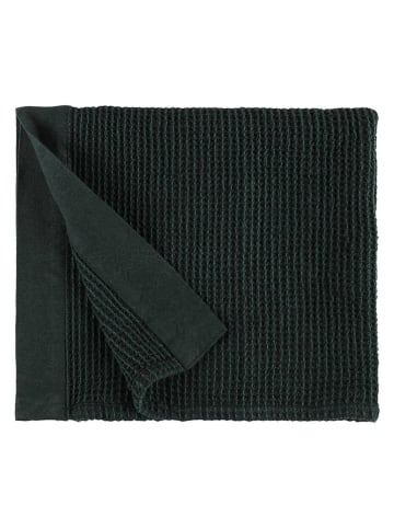 Saunasitzbezug ''Kenno'' in Schwarz/ Grün - (L)60 x (B)50 cm