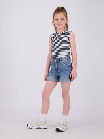 Top donkerblauw/wit