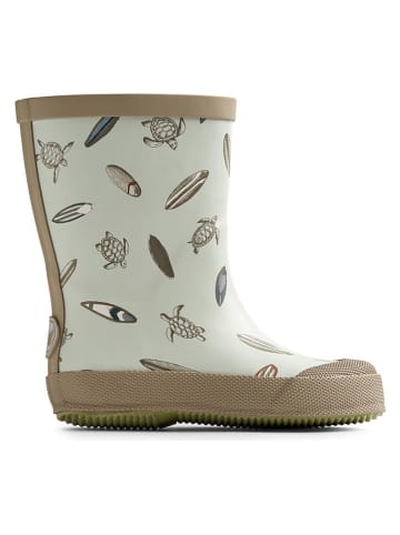 Rubberlaarzen "Muddy" kaki/turquoise